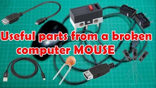 Useful parts from a broken mouse [upl. by Persons]