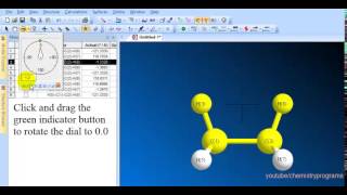 Chem3D tutorial 5 calculate Dihedral Angles and The steric energy for E and S conformation [upl. by Mailliw936]