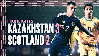 Kazakhstan 32 Scotland  UEFA EURO U21 Qualification Highlights  Scotland National Team [upl. by Enidualc434]