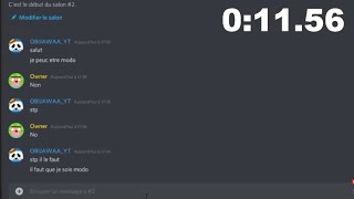 Devenir modérateur Discord speedrun [upl. by Arjan]