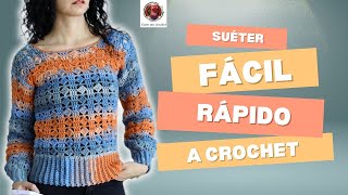 Crochet sin Complicaciones Teje tu Suéter ideal [upl. by Bergess]