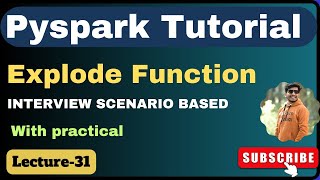 31 Explode Functions in Pyspark  Pyspark Tutorial [upl. by Wilda]