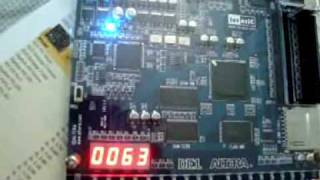 0 to 9999 seven segment counter fpga altera de1 board [upl. by Enoryt87]