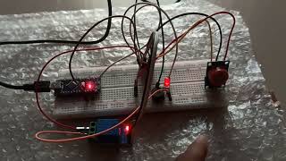 alcohol sensor buzzer project [upl. by Ahsiakal]