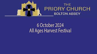 Bolton Priory Sunday 6th October All Ages Harvest Festival [upl. by Atnauq]