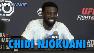 Chidi Njokuani Glad He Didnt Get to UFC Younger I Wouldve Fcked It All Up  UFC on ESPN 43 [upl. by Gerta]