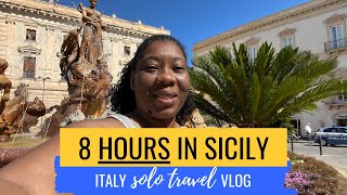 8 Hours Solo in Sicily Day Trip From Malta  Ebony Meets World [upl. by Konstantin]