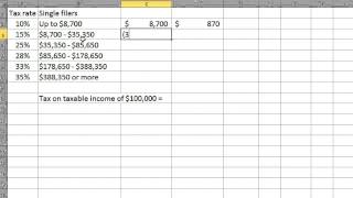 Using tax brackets to calculate tax [upl. by Cagle372]