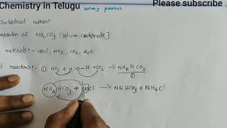 Class11Solvay process explanation in Telugu [upl. by Ajram544]