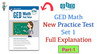 2024 NEW GED MATH PRACTICE TEST Set1 Questions 124 Full Explanation [upl. by Mandell]