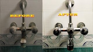 Bathroom Cleaning Tips How to Clean a Bathroom Tap and Shower Tap [upl. by Urias]