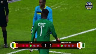 MALI vs COTE DIVOIRE 14 Final Penalty Shootout 2024  CAF African Cup  PES Gameplay [upl. by Kahn]