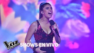 Shows en vivo TeamAxel Amorina canta quotComo la florquot de Selena  La Voz Argentina 2018 [upl. by Deehsar162]