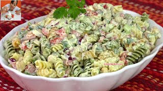 Ensalada de PASTA FRIA con VEGETALES Fácil y Rápido  Les dejo esta deliciosa ENSALADA de PASTA FRIA [upl. by Nadnarb]