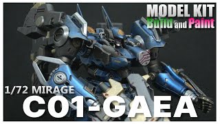 ARMOREDCORE 172 scale Mirage C01GAEA Variable Infinity  KOTOBUKIYA Full Build 【MODEL KIT】 [upl. by Beetner]