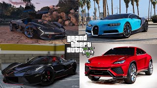 4 Rare Supercars Location In GTA 5 Story Mode Mod  Story mode  2021 [upl. by Persas]