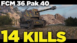 FCM 36 Pak 40  14 KILLS  29K Damage  World of Tanks [upl. by Dumond982]