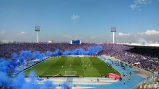 SALIDA UNIVERSIDAD DE CHILE VS colo colo SUPER CLASICO CHILENO [upl. by Corette]