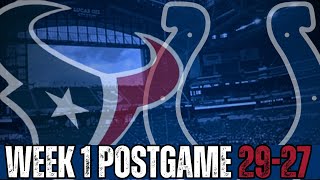 Texans vs Colts 2024 NFL Week 1 Postgame Analysis [upl. by Tali]