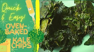 How To Make KALE CHIPS  Quick amp Easy Snack [upl. by Akemrehs785]