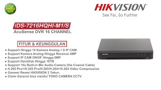 DVR HIKVISION 16 CHANNEL iDS7216HQHIM1S [upl. by Yltsew850]