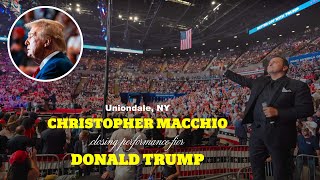 Christopher Macchio’s Powerful Nessun Dorma Closing Performance in 4K  Trump Rally Uniondale NY [upl. by Mountfort762]