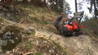 Steep slope with tracked minidumper Cormidi 80 [upl. by Leahcar]