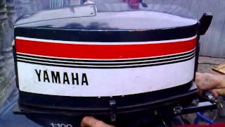 Yamaha 25 hp outboard motor 1989r 2 stroke dwusuw [upl. by Sarena]