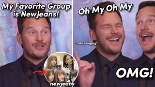 Chris Pratts Reaction to NewJeans [upl. by Kowatch]