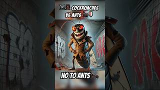 ⚔️🪳Cockroaches vs Ants 🐜🛡️ ai aigenerated cartoon cute story filmepicbattleinsectsfight [upl. by Rhu]