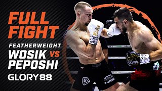 GLORY 88 Denis Wosik vs Berjan Peposhi  Full Fight [upl. by Nickolas]