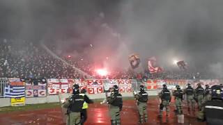 RED STAR FANS PUT ON A CRAZY PYRO SHOW IN THE BELGRADE DERBY [upl. by Julide234]