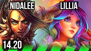 NIDALEE vs LILLIA JGL  Rank 2 Nida Rank 8 1025  KR Challenger  1420 [upl. by Trin]