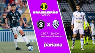 REMO 2 X 1 CSA  220724  BRASILEIRÃO SÉRIE C AO VIVO [upl. by Humpage134]