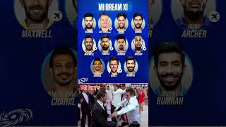 MI DREAM 11 team ipl shorts cricket ytshorts [upl. by Einner]