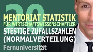 Stetige Zufallszahlen  20 Kursvideo  Mentoriat Statistik für Wirtschaftswissenschaftler [upl. by Salta]