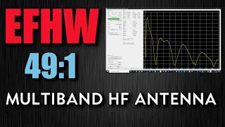 491 End Fed Half Wave MultiBand HF Antenna 80m  10m [upl. by Hassin]