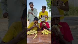 Banana 🍌 Eating Game 😅 banana eating funny shorts [upl. by Vitus]