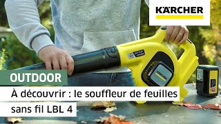 À découvrir  le souffleur de feuilles sans fil LBL 4  Kärcher [upl. by Chalmers]