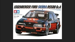 Tamiya 124 Eggenberger Ford Sierra RS500 GrA Scale Model Review [upl. by Willette991]