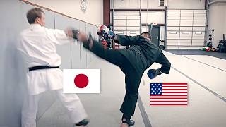 American vs Japanese KARATE Real Sparring [upl. by Ymeon83]