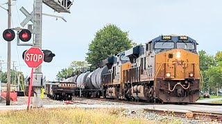 Southbound CSX M351 that was slowly moving past the diamond with the NS Ft Wayne Line [upl. by Alverta305]