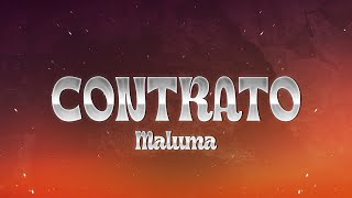 Maluma  Contrato ❤️ Letra [upl. by Delfeena292]