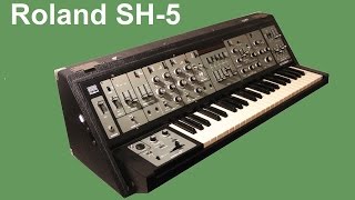 ROLAND SH5 Analog Synthesizer 1976  HQ DEMO [upl. by Asilana]