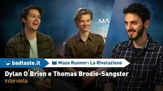 Maze Runner The Death Cure  Dylan OBrien amp Thomas Sangster on running deleted scenes [upl. by Keily]