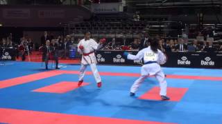 USA vs Madagascar Femal Kumite 61kg  2014 World Karate Championships  WORLD KARATE FEDERATION [upl. by Xyno]