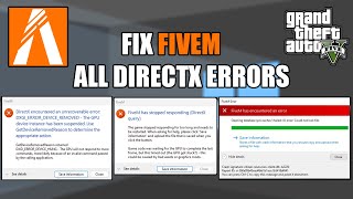 Fix FiveM has Stopped RespondingDirectX queryFiveM has encountered an errorFiveM d3d11dll error [upl. by Aninaig248]