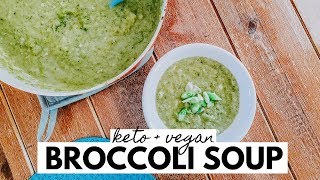 KETO  VEGAN Broccoli quotCheesequot Soup  Ketotarian Recipe ready in 20 minutes [upl. by Giovanna73]