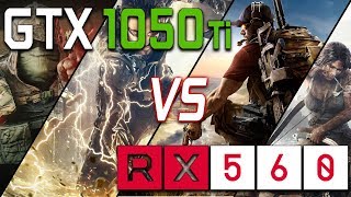 GTX 1050 Ti VS RX 560  GPU WARS [upl. by Llehcar130]