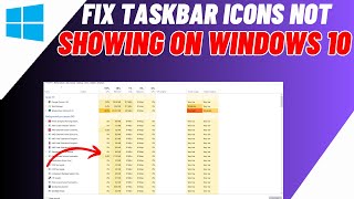 FIX Taskbar Icons Not Showing On Windows 1011  Taskbar Pinned Icons Not Showing [upl. by Nnainot]